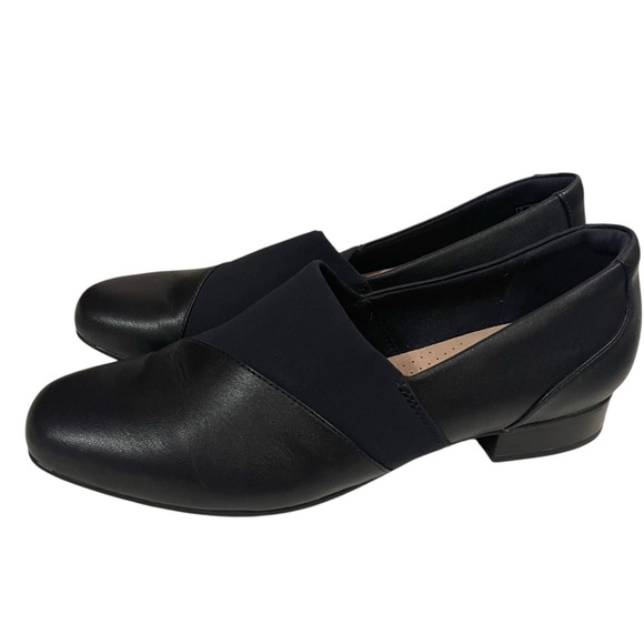 Clarks Shoes - Women’s CLARKS Juliet Gem Leather Slip on Shoes NEW